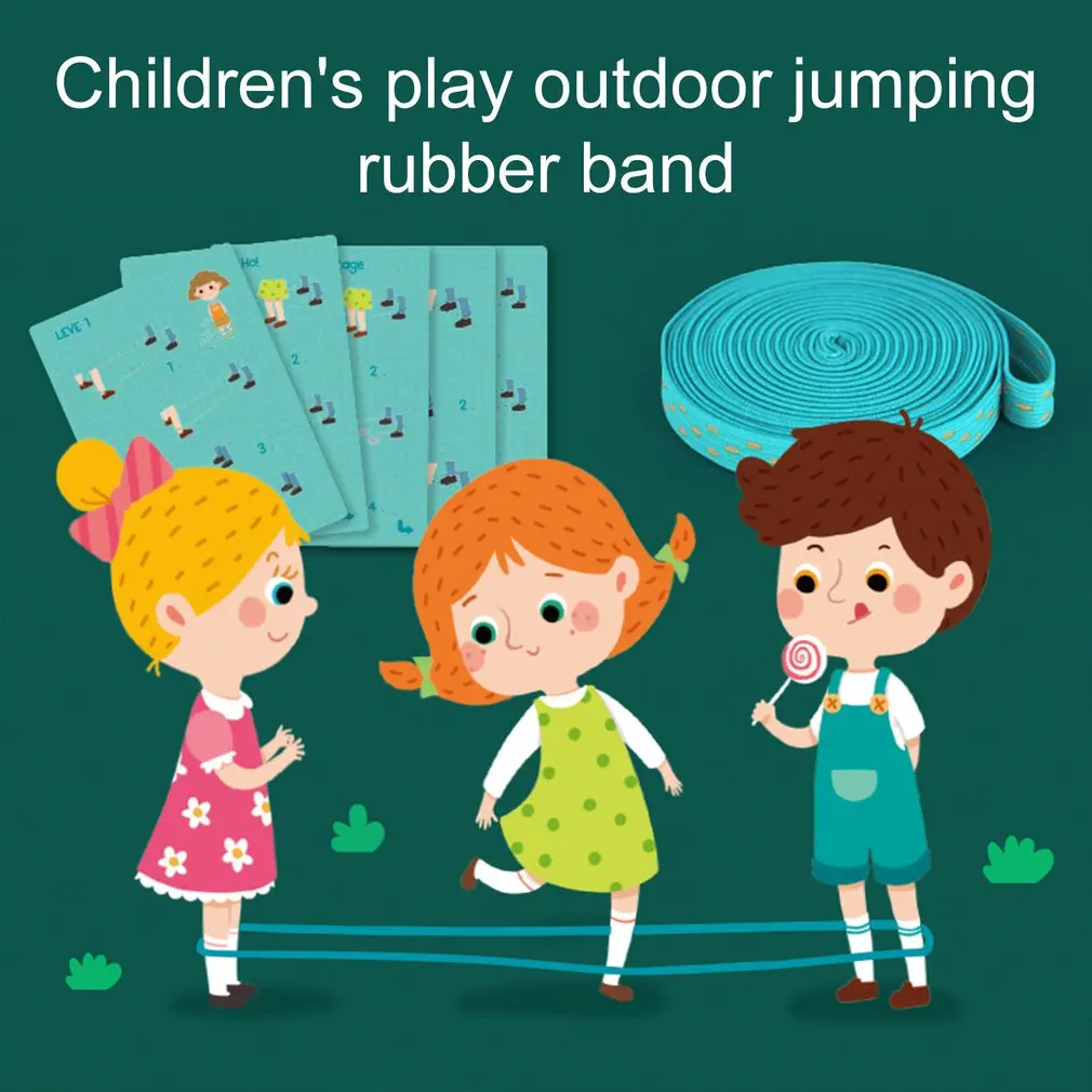

Outdoor Games Children's Play Outdoor Flat Rubber Band Latex Yarn Children's Communication Improvement