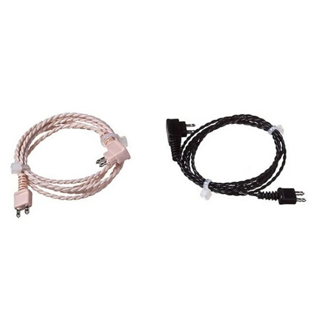 

1pc standard 2pin cable for body aids hearing aid receiver wire cord