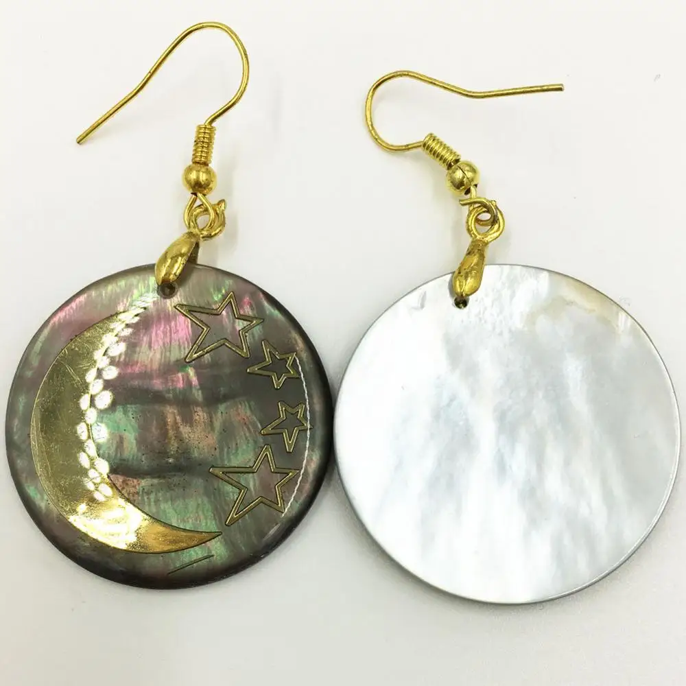 Бесплатная доставка женские модные ювелирные украшения перламутровые серьги в