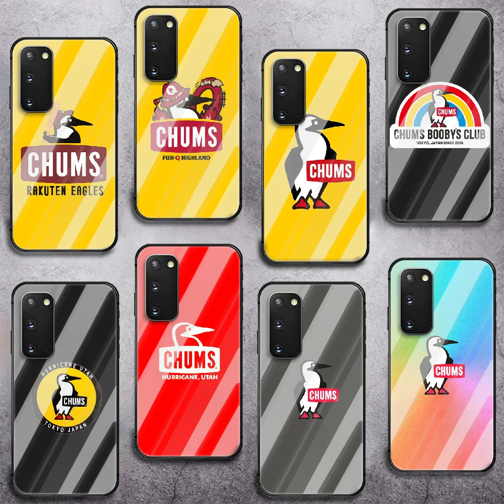 

fashion trend Brand chums Phone Tempered Glass Case Cover for Samsung Galaxy A M 10 12 20 21 30 31 40 50 51 52 70 71 72 E S