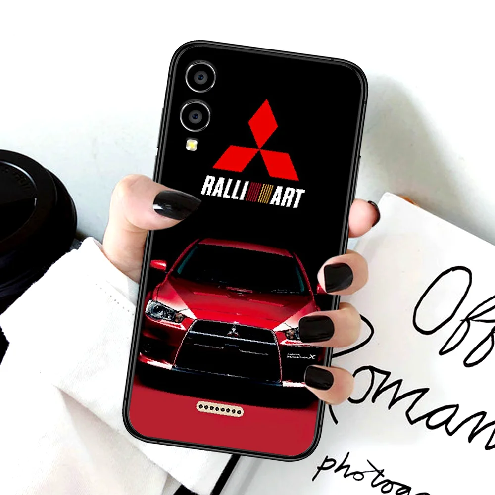 

Mitsubishi Luxury Car Phone Case For Huawei Honor 6A 7A 7C 8 8A 8X 9 9X 10 10i 20 Lite Pro Play black Bumper Luxury Etui Soft