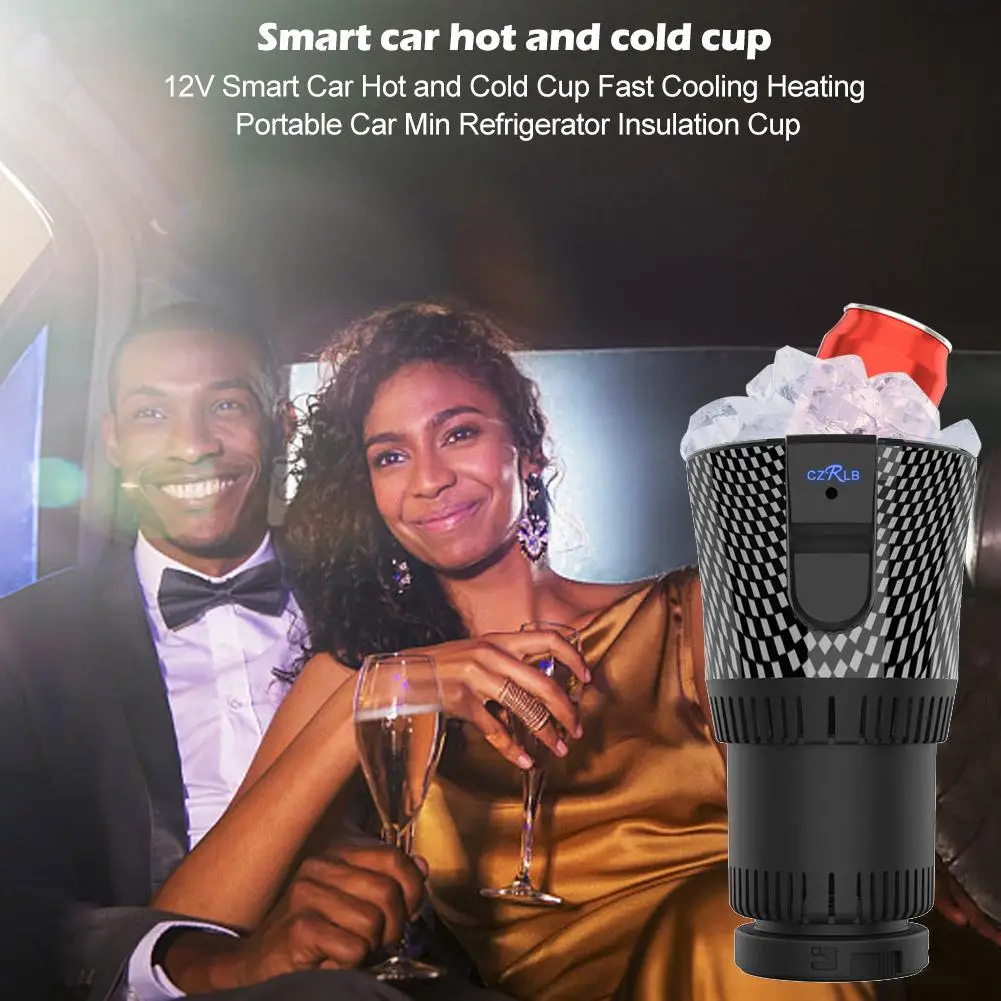 Новинка года, чашка для пива, умный автомобиль, горячая и холодная чашка, быстрое охлаждение, Отопление, портативный автомобильный мини-холодильник, изоляционная чашка для горячего или холодного Дрина