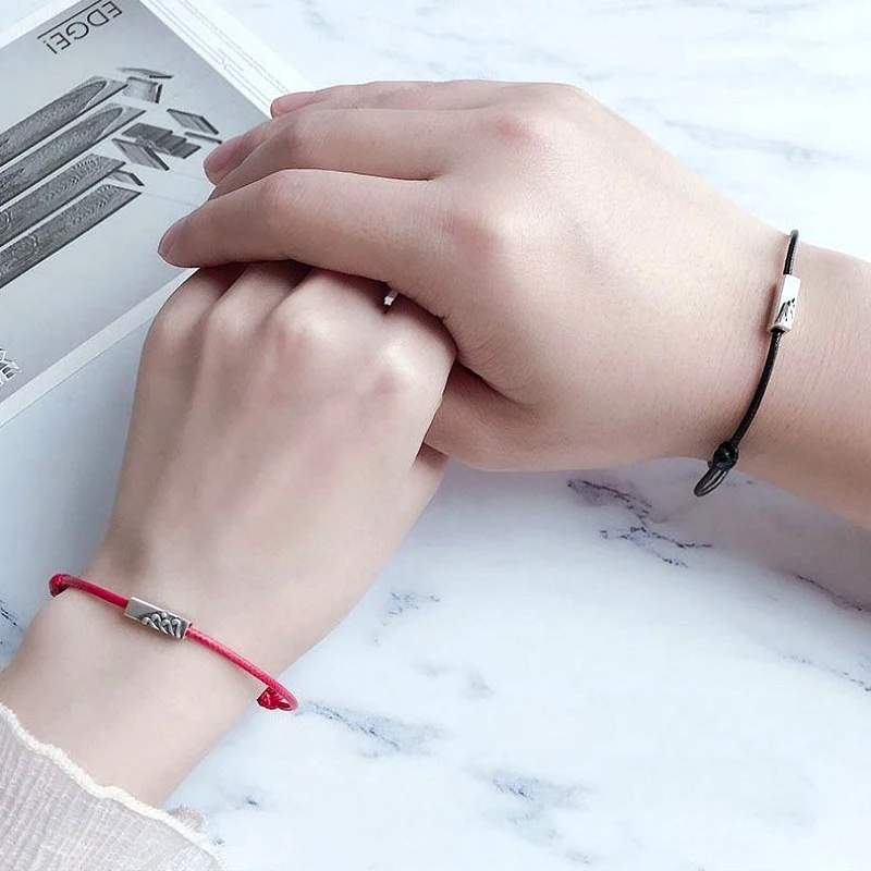 Couple Bracelet for Women Infinite Love Paired Coupling Magnetic Clasp Adjustable Chain Men Fashion Jewelry | Украшения и