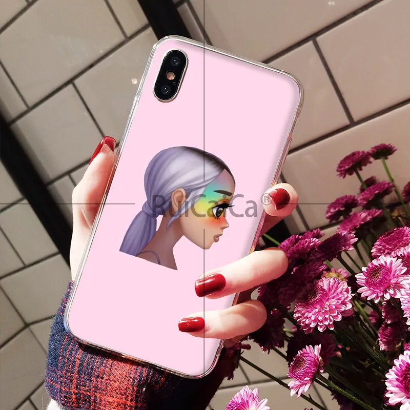 Ruicaica чехол для телефона с надписью No Tears Left To Cry ariana grande iPhone 8 7 6 6S Plus 5 5S SE XR X XS MAX |
