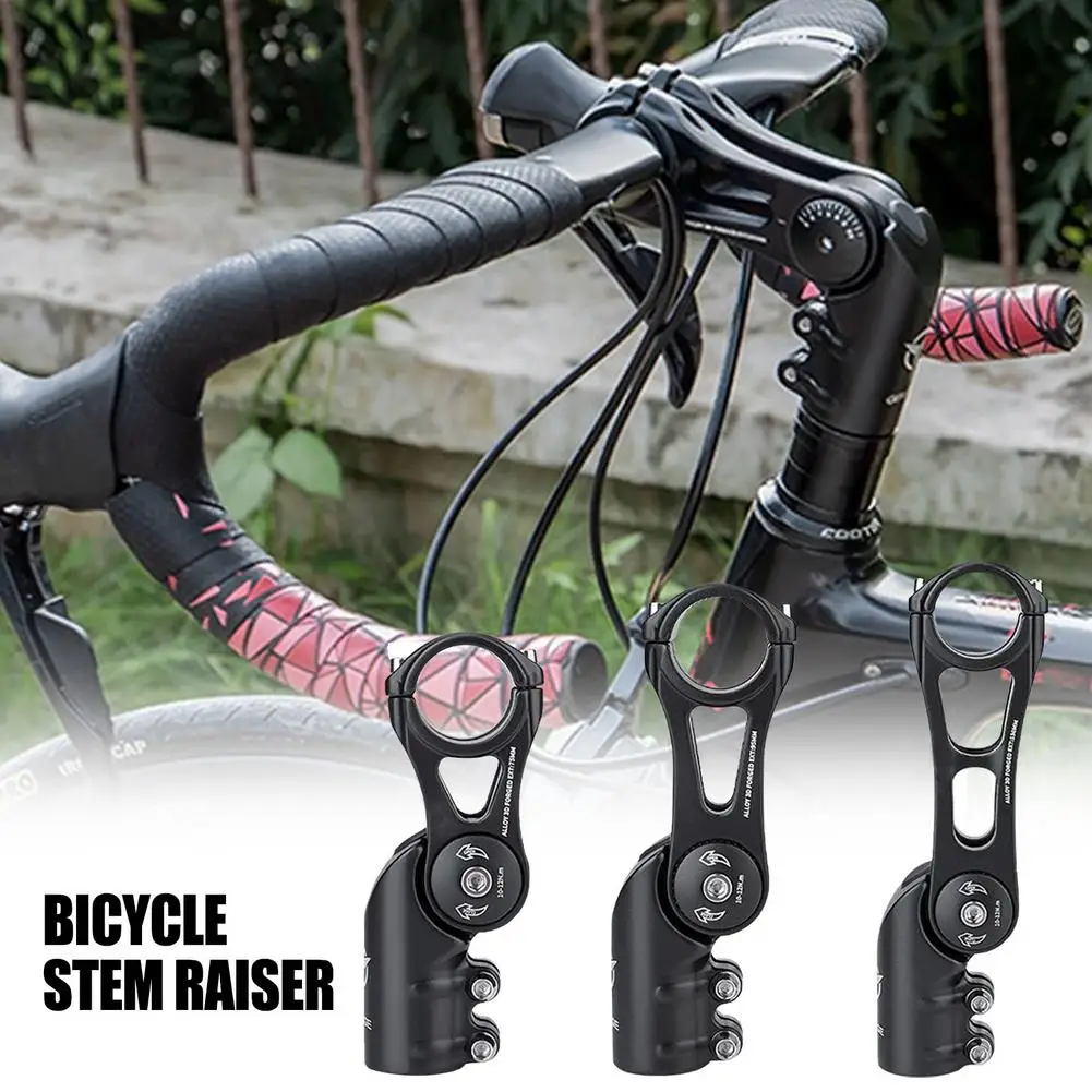 

Adjustable Aluminum Alloy Bike Stem Sturdy Durable Mountain Bike Stem Short Handlebar Booster 75 Mm 95 Mm 130 Mm -40 Degrees To