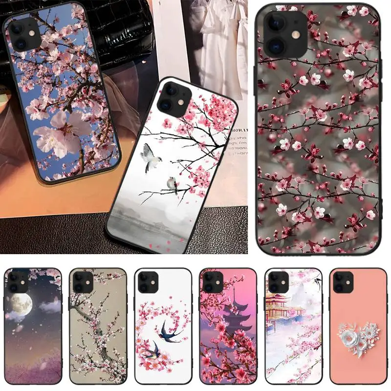 Роскошный чехол ByLoving Cherry Tree для IPhone 5C 6 6S 7 8 Plus X XS XR MAX 11 Pro Max|Чехлы-накладки| |