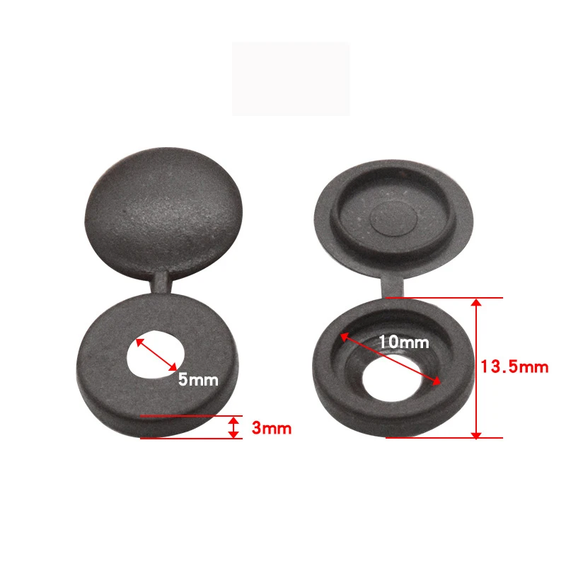 

Пластиковые винтовые колпачки YUJI белые 50 шт