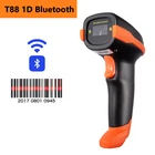 Ручной беспроводной проводной сканер штрих-кода T8, 2,4 ГГц, лазерный Bluetooth считыватель штрих-кодов с USB-интерфейсом для IOS, Android, IPAD, ПК