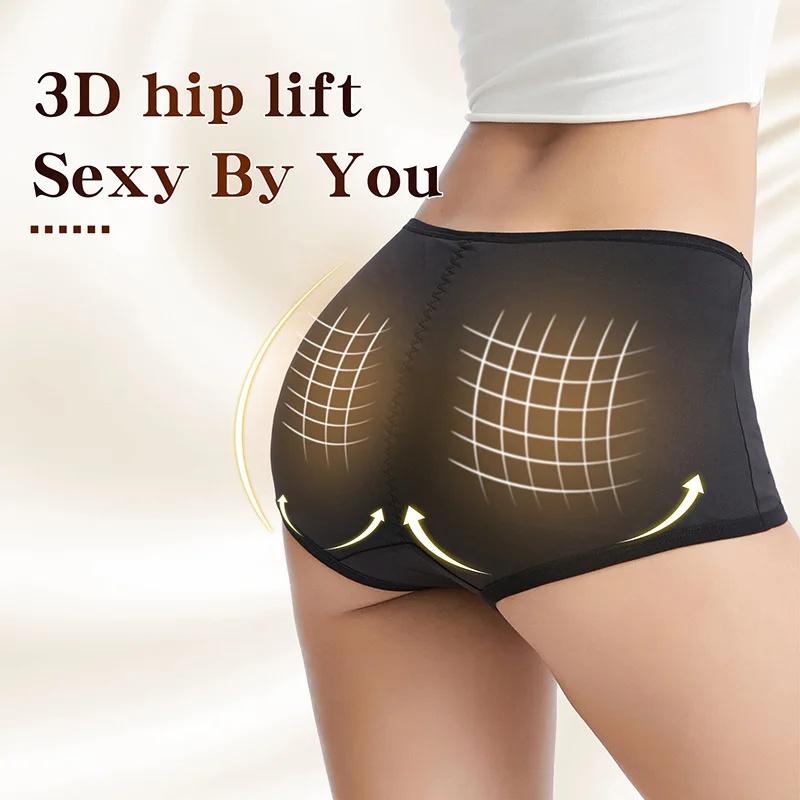 

Sexy Women Sponge Padded Panty Butt Lifter Fake Ass Briefs Push Up Hip Enhancer Seamless Control Panties Pads Buttocks Lingeries