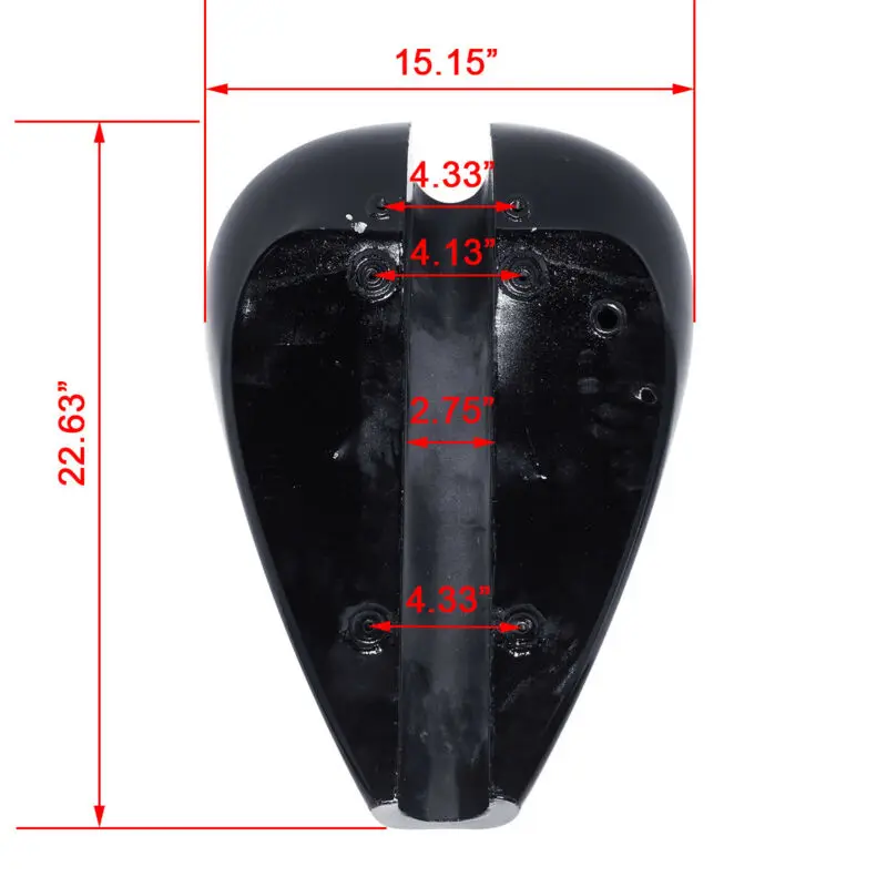 Мотоцикл окрашенный 5 &quotрастянутый 4 7 галлонов газовый топливный бак для Harley Custom