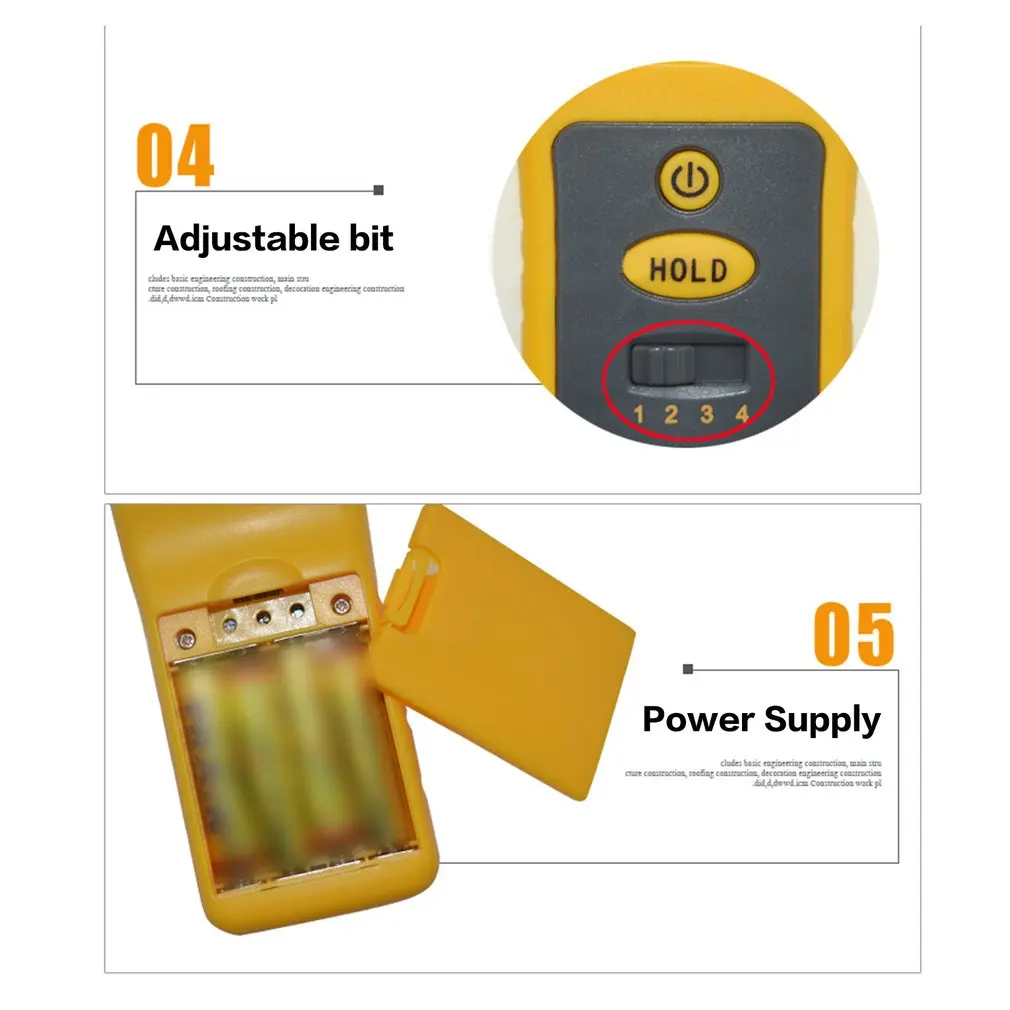 Строительные материалы Измеритель температуры и влажности цифровой измеритель