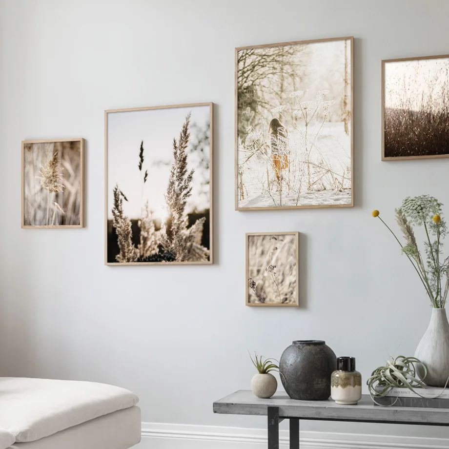 Натуральные листья пшеницы линия растений поцелуй цитаты скандинавские постеры