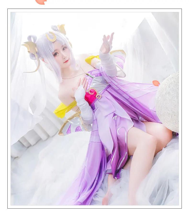 Glory of Kings Chang'e Косплей Карнавальный костюм на Хэллоуин маскарадные костюмы для женщин маскарадный мяч Лолита платье