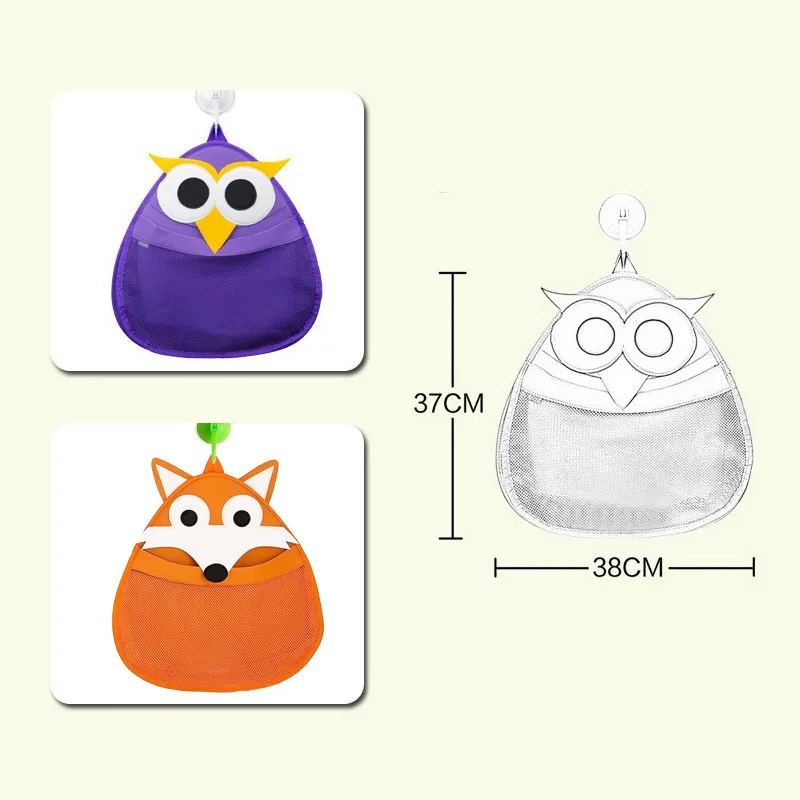 

Cartoon Style Home Sundries Mesh Waterproof Storage Bag Multifunction High Capacity Baby Bath Toy Bathroom Mesh Bag Storage Bags