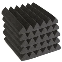 12 pcs acoustic wedge studio foam sound absorption wall panels noise insulation sponge absorption treatment panel tile