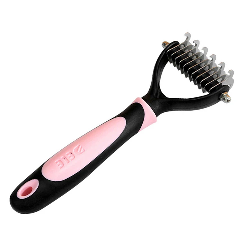 

Pet Fur Knot Cutter Dog Grooming Shedding Rake Dog Cat Hair Removal Comb Pet Brush Grooming Tool