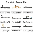 10 шт.лот кнопка включениявыключения громкости гибкий кабель для Moto C E3 E4 E5 E6 E7 Plus Play Go Гибкая кнопка включениявыключения