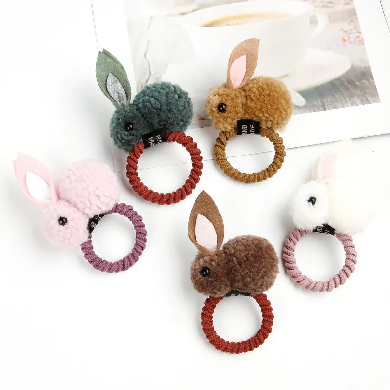 Женская резинка для волос в виде кролика |