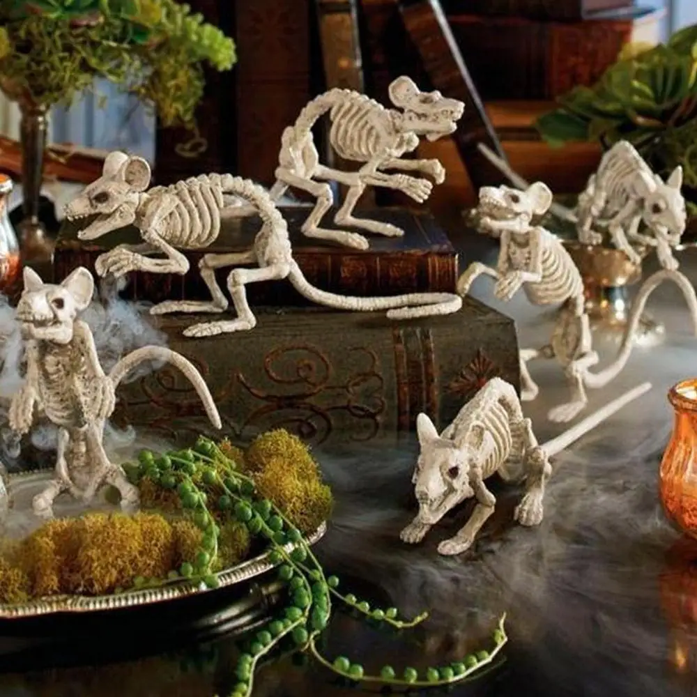 Скелет с животными паук игрушки имитация скелета Хэллоуин скелет страшный