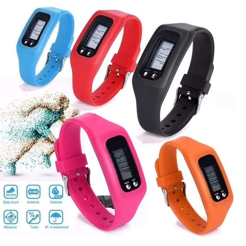 2019 Hot Sale New battery Multifunction 6 Colors Digital LCD Pedometer Run Step Calorie Walking Distance Counter High Quality