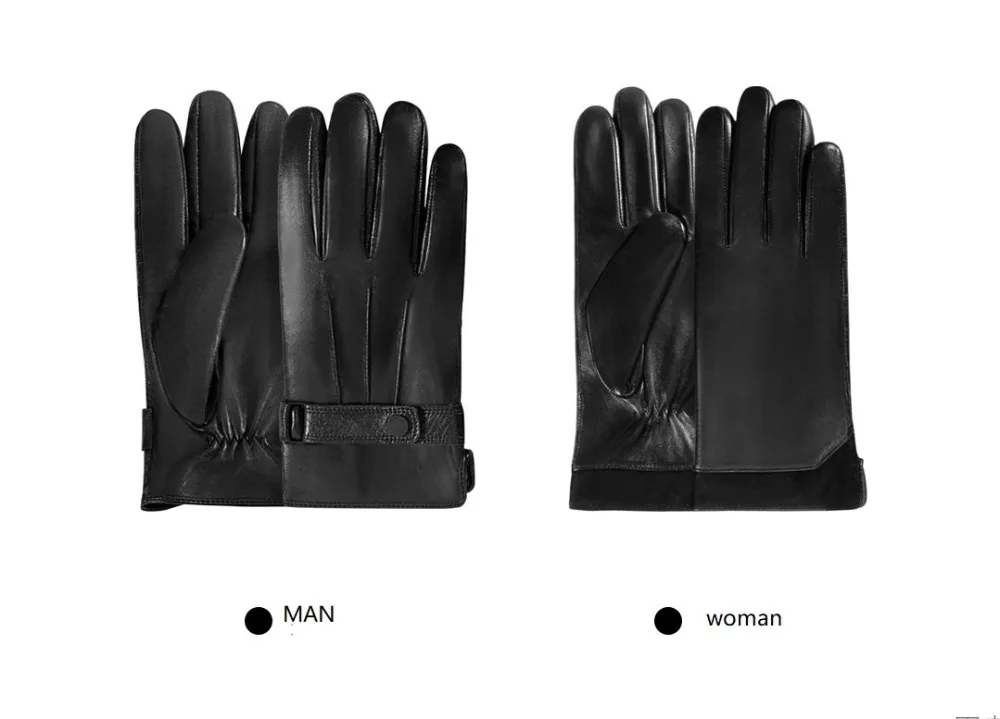 Зимние перчатки для сенсорного экрана Xiaomi Qimian из овчины(AllTouch), сохраняющие тепло, на всю ладонь, мягкие теплые перчатки для сенсорного экрана для вождения
