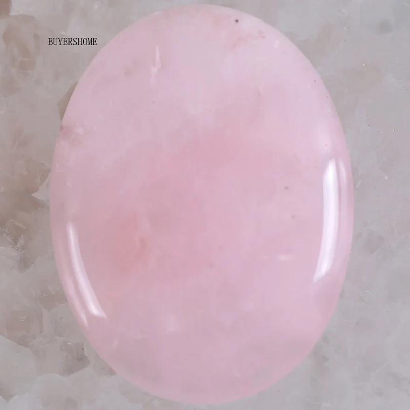 Pink Crystal 51 цвет 30x40 мм кабошон натуральный камень бусины для рукоделия ювелирных изделий Малахит содалит Lapis Fit ожерелье браслет серьги - Цвет: Pink Crystal