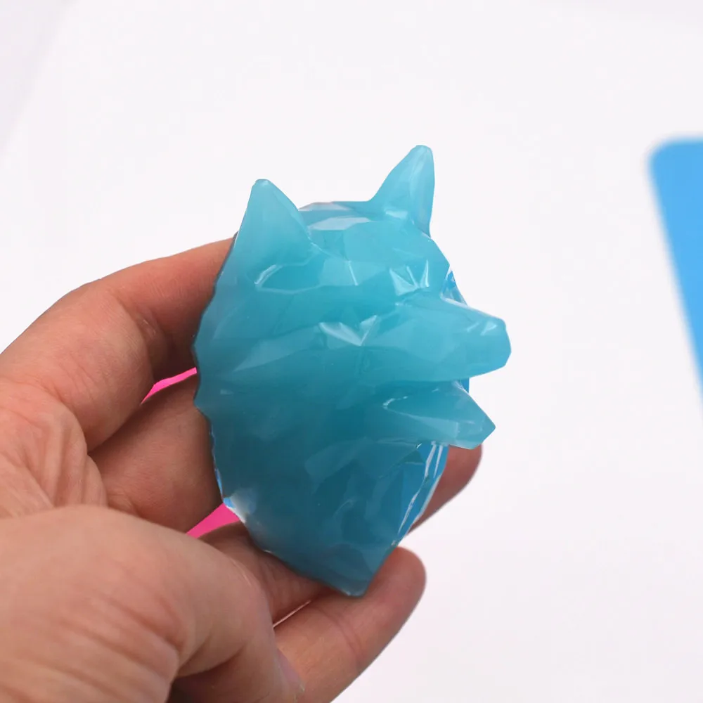 1 шт. силиконовая форма 3D Животные волк Лев шимпанзе поделки ручной работы