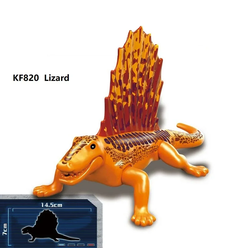 

Single Sale Building Blocks King Ghidrah Dinosaur Carnotaurus Lizard Heavy Claw Dragon Bricks Figures For Children Toys KF821