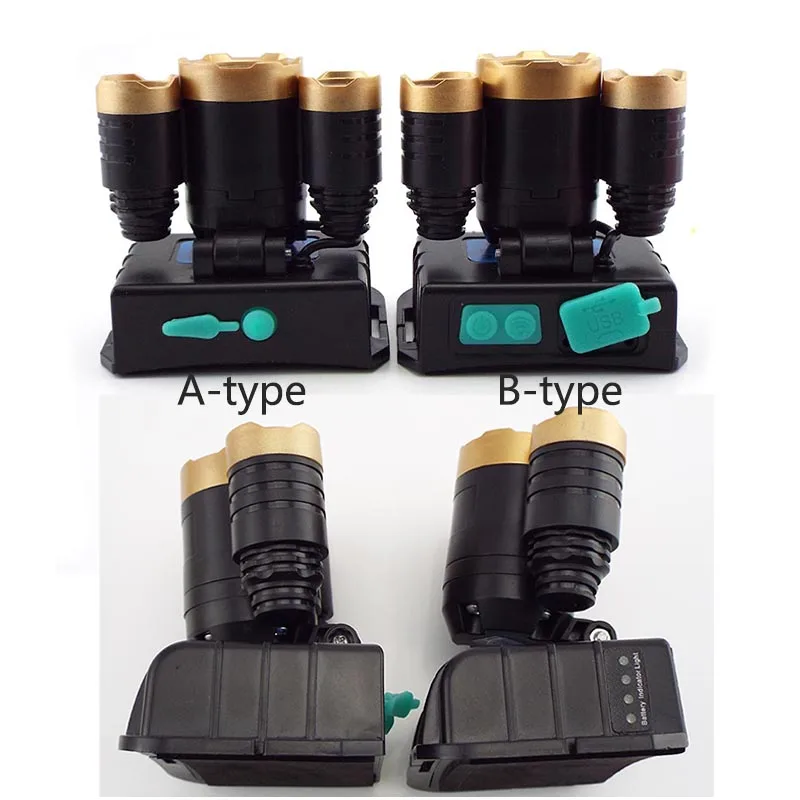 

USB Sensor Q5 led Headlamp side light DC Rechargeable Frontal Head Light Torch Lamp Camping battery Super Bright Headlight