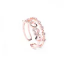Корейская версия темпераментного цвета кольцо Двухслойное открытое модное простое женское кольцо любовь кольцо