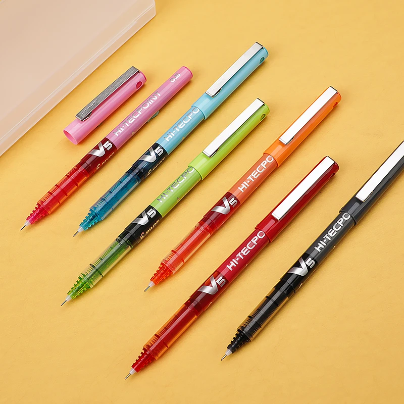 12 шт. Pilot V5 HI TECPOINT 0 5 мм игольчатая точка сверхтонкая шариковая ручка с жидкими