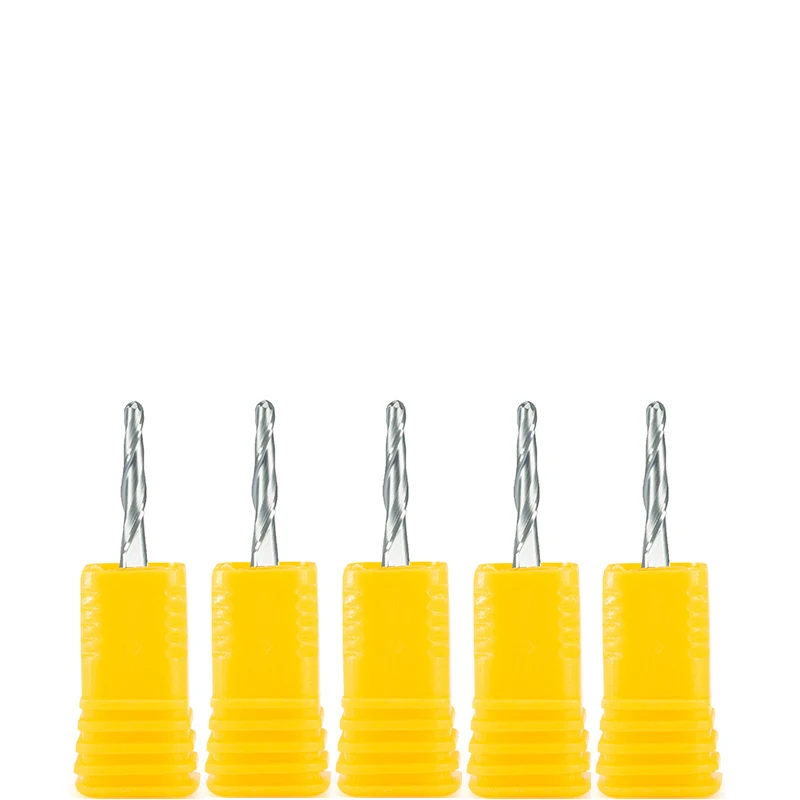 Концевая фреза с коническим шариком 3 175 мм 1/8 дюйма 5 шт.|Фреза| |