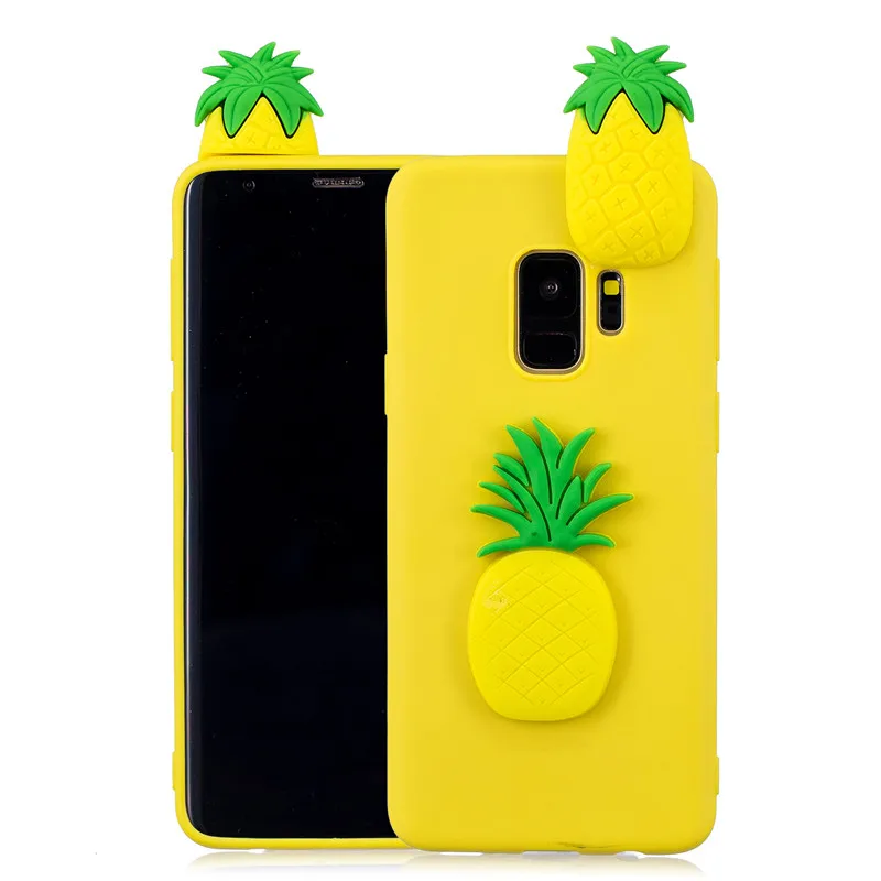 3D единорога панда кактус мягкий TPU чехол для samsung Примечание 10 плюс 9 S10E S8 S9 S10 плюс S7 S6 край A10 A20 A20E A30 A40 A50 A60 A70 - Цвет: Pineapple