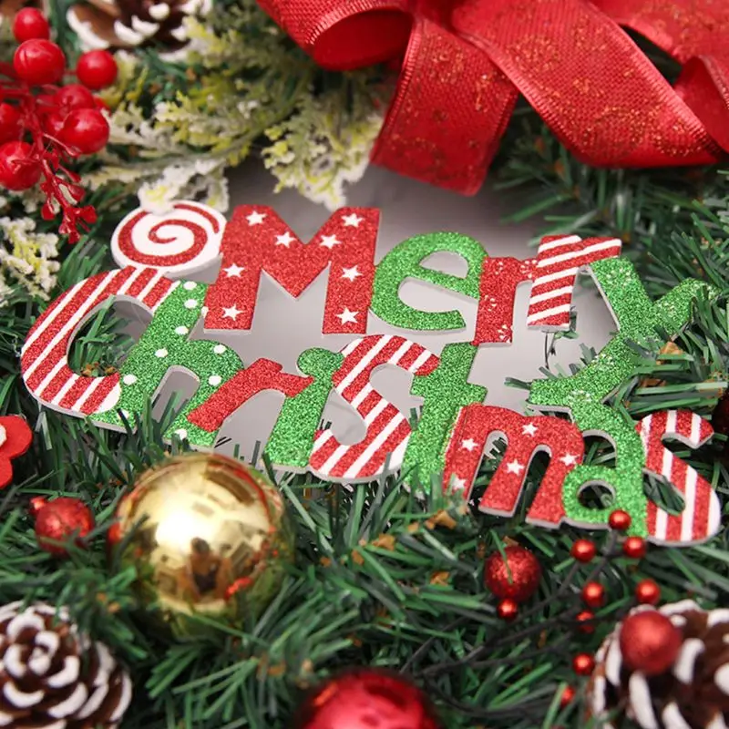 

Christmas Front Door Large Wreath Hanger Cute Xmas Element Doll Pine Branches