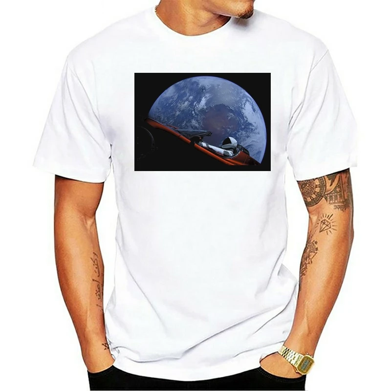 

2021 Leisure Fashion 100% lycraO-neck T-shirt Spacex's new Hipster O-neck jacket for men