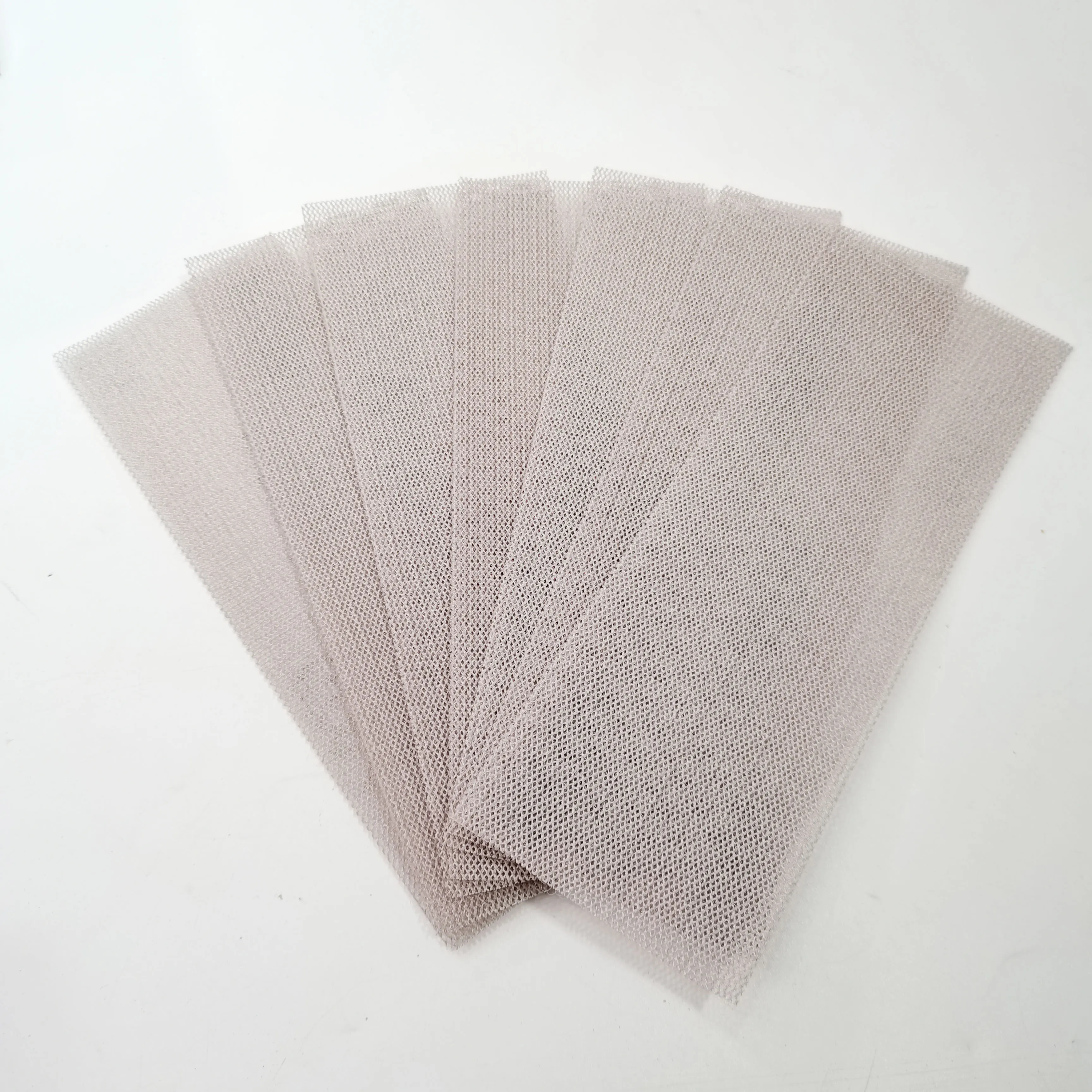 

10 Pieces 198*70mm Mesh Grip Pads Dust Free Grid Line Abrasive Mesh Sanding Pads Sand Paper Hook and Loop Dry Sanding