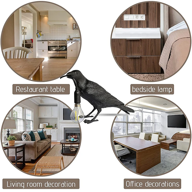 Настольная Светодиодная лампа Lucky Bird комнатное освещение прикроватный