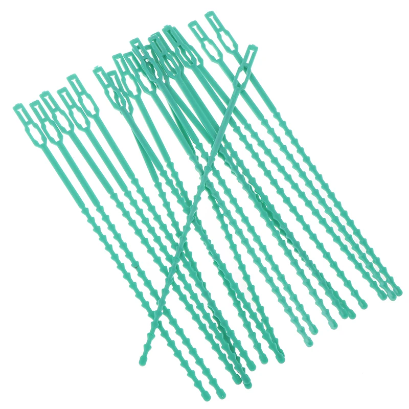 

20/50/100Pcs Reusable Garden Cable Ties Plant Support Shrubs Fastener Tree Locking Nylon Adjustable Plastic Cable Ties Tools