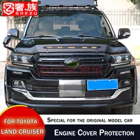 for toyota land cruiser hood trim streamer with lighting strip prado engine cover decoration styling accessories modification