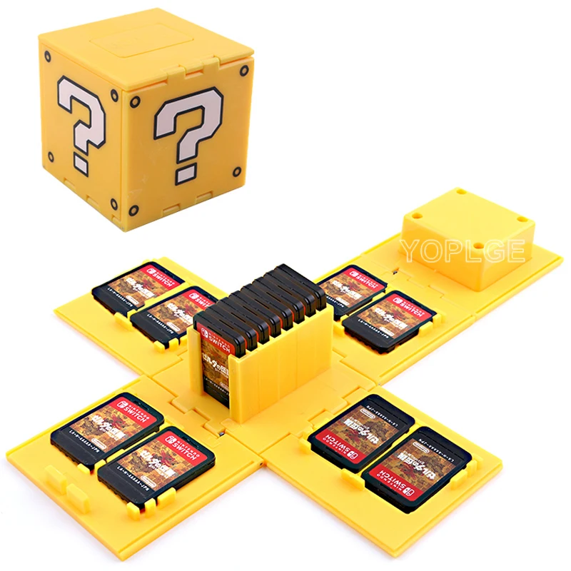 Складной чехол 16 в 1 для Nintendo Switch игровой карты с кубическим рисунком аксессуары