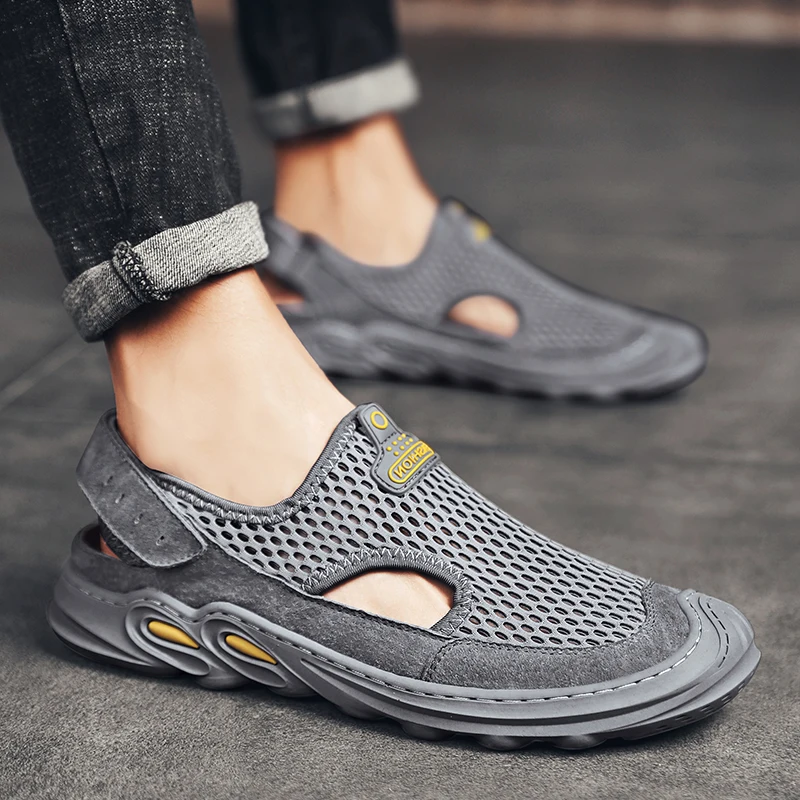 

Sandalias Playa Hombre Men Sandals Male Shoes Summer Beach Breathable Running Sneakers Mesh Slip On Fashion Men's Work