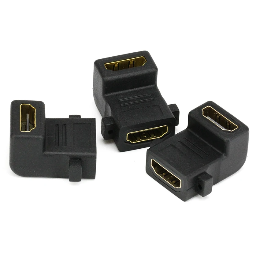 Новые с поворотом на 90 градусов совместимому HDMI Женский муфта адаптер конвертер l