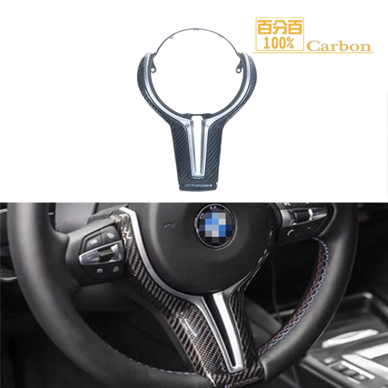 Продажа 100% углеродное покрытие для рулевого колеса Bmw M4, сменный углеродный чехол с изображением марки «Travel Mark» F82/M4/F80/M5