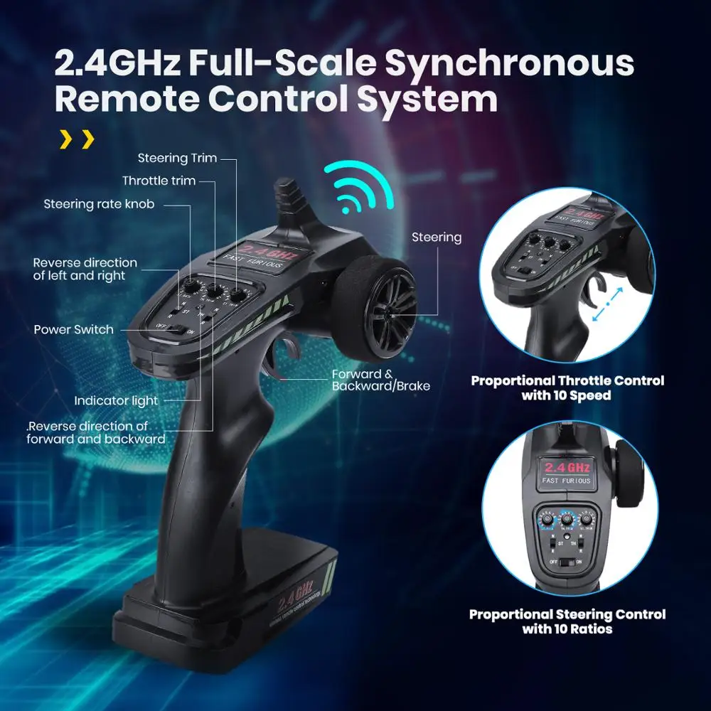 deerc радиоуправляемый автомоб