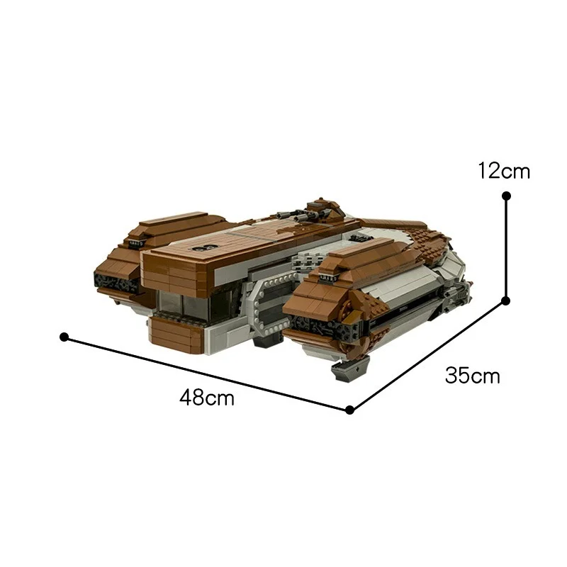 

moc Star Movie Space Weapon SW:Knights of the Old Republic Ebon Hawk Dynamic-Class Freighter Spaceship Building Blocks Toys