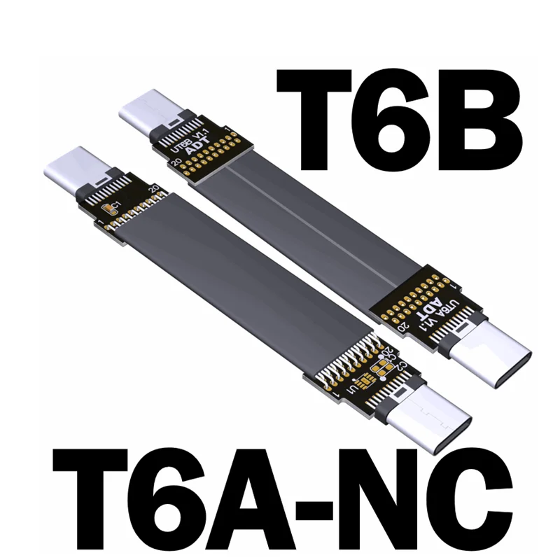 Кабель USB Type-C 3A двойной 90 градусов C плоский наклонный вертикальный s-образный |