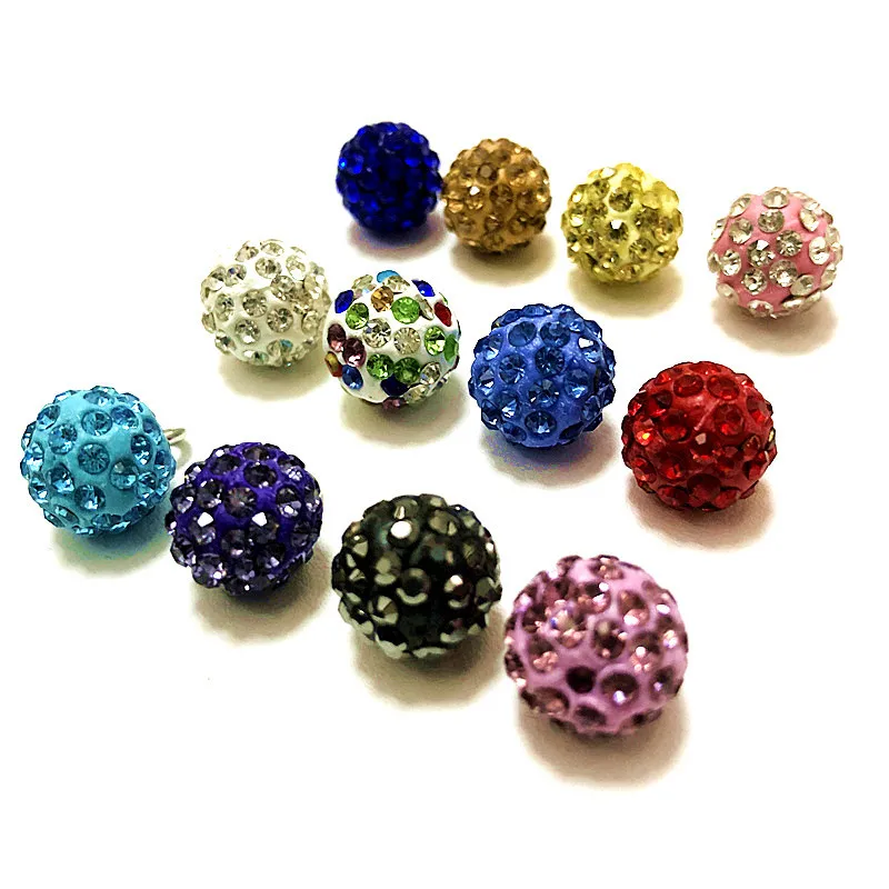 10 шт. блестящие украшения для волос|Пуговицы| |