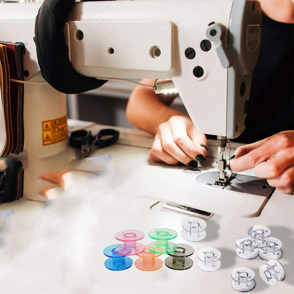 

10/50/100Pcs Plastic Empty Sewing Bobbins Spools Colorful Thread Bobbins Home Sewing Machine Embroidery Universal Threads Bobbin