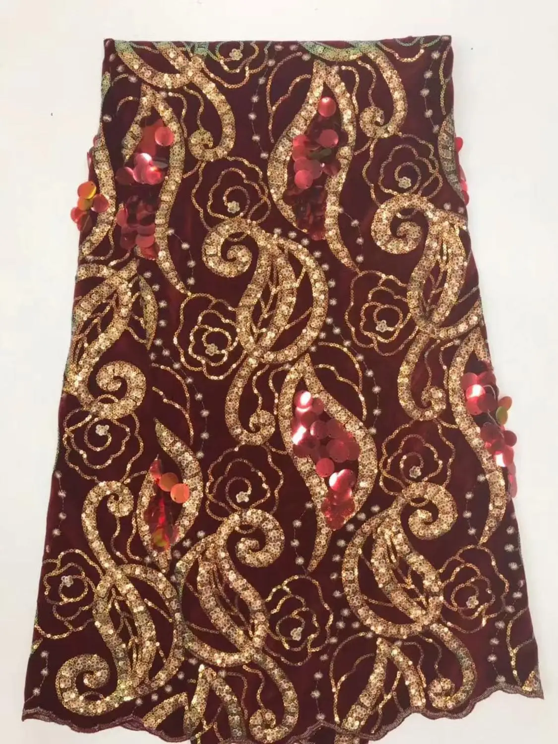 Бархатная ткань с кружевом для платьев модное нигерийское французское Тюлевое