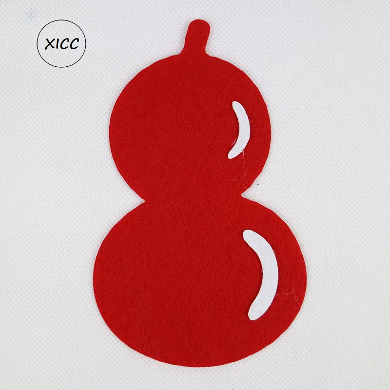 XICC Popular 7colors 10x17cm Cartoon Non-woven Gourd Paste Wall DIY Vilt Stof Sewing Dolls Craft Decoration Felt Pad Wholesale | Дом и сад